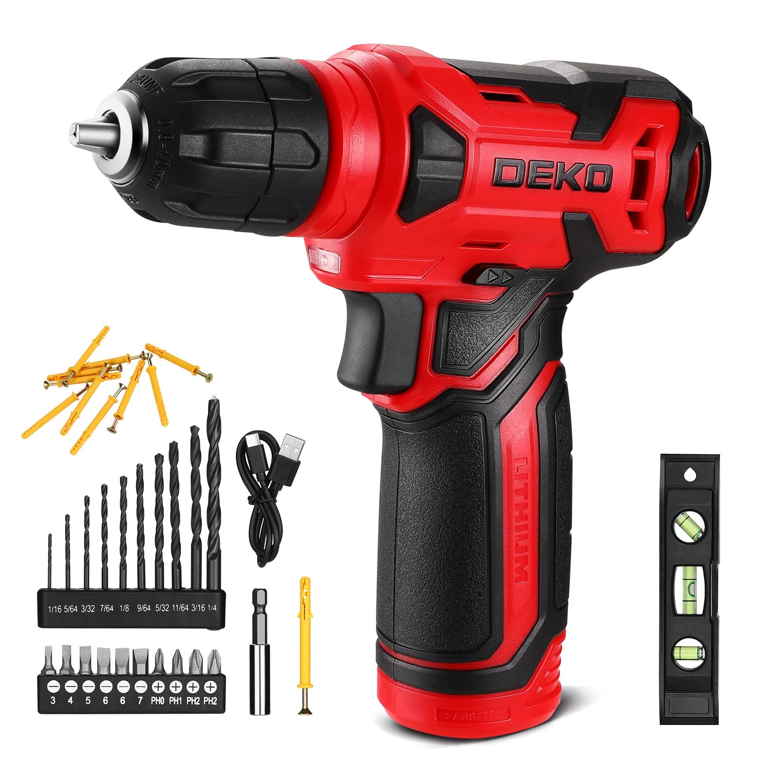 DEKOPRO 8V Cordless Drill Set...