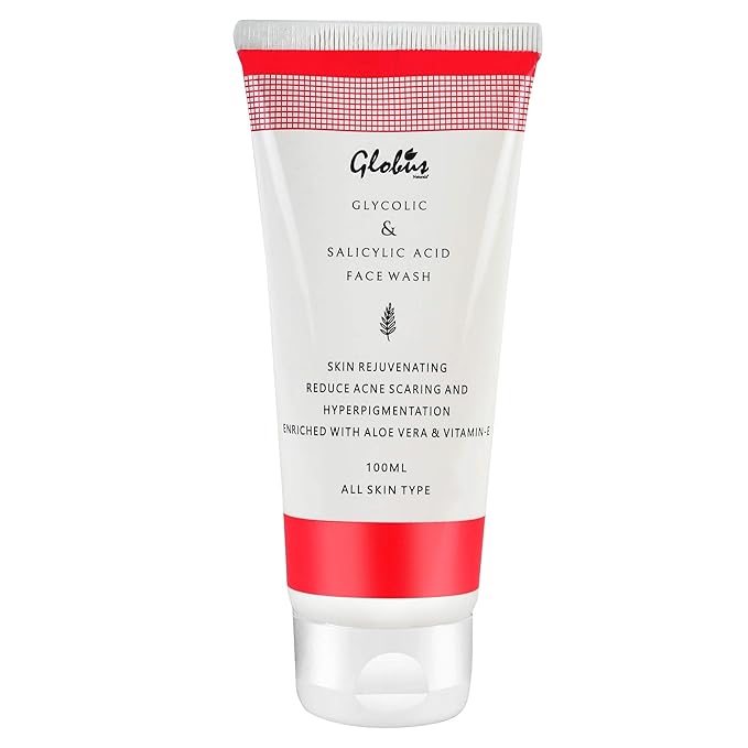 benzoyl peroxide salicylic acid glycolic acid face wash