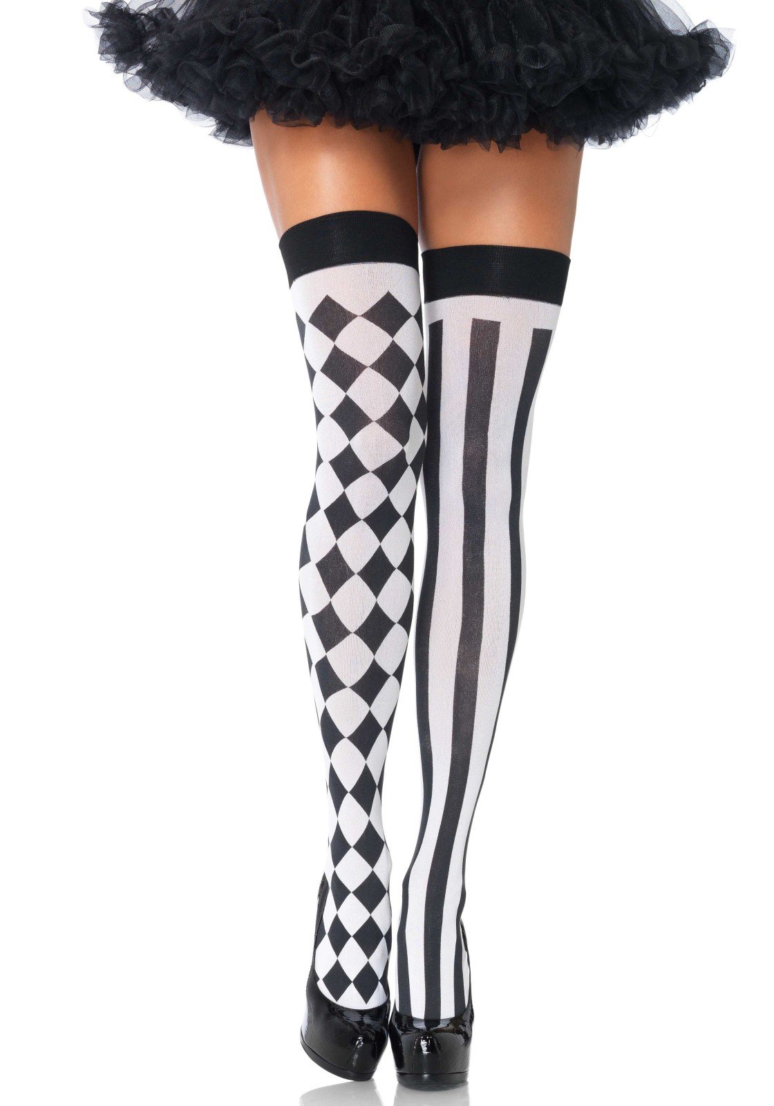 Leg Avenue womens Harlequin Thigh Highs