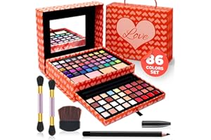 Toysical 2-Tier Makeup for Teens 10-12 - Kids Makeup Kit for Girl - Real, Washable, for Teen Girls or Women - Non Toxic Gift Set 86 Colors Full Starter Kit for Teenagers