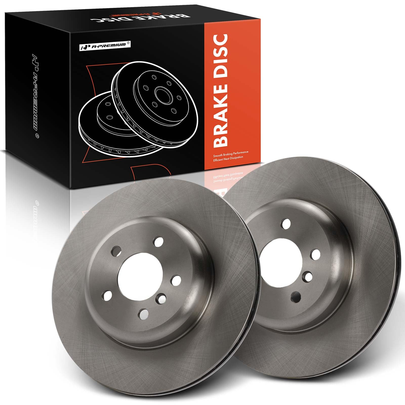 Photo 1 of **The description is for reference only.***A-Premium 13.58 inch (345mm) Rear Vented Disc Brake Rotors Compatible with Select BMW Models - 535i, 535i GT, 535i GT xDrive, 550i, 550i xDrive, 740i, 740Ld xDrive, 740Li, 640i, 640i Gran Coupe, 650i