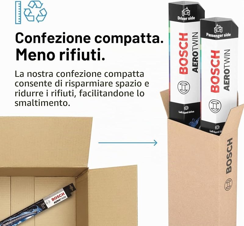 Bosch Aerotwin eA 225 S Tergicristalli Anteriori 650 mm / 550 mm