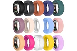 SUNDO 15Pack Cover Case Compatible with Oura Ring Gen 4/3, Anti-Scratch Elastic Silicone Protector Accessories for Men Women Working Out Gym