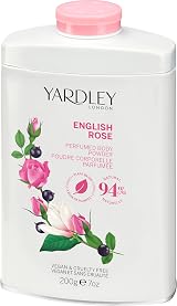 Yardley London English Rose Perfumed Body Powder 200g - Classic Floral Talc view 2