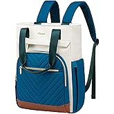 LOVEVOOK Laptop Backpack for Women, 15.6 Inch Work Laptop Bag Teacher Nurse Backpack, Wide Open Travel Backpack Purse Convertible Business Computer Tote Daypack with USB Port