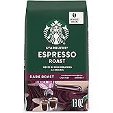 Starbucks Whole Bean Coffee, Dark Roast Coffee, Espresso Roast, 100% Arabica, 1 bag (18 oz)