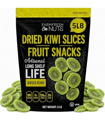 Amazon.com: FirstChoiceCandy Sweetened Sliced Dried Kiwi, 2 Pound