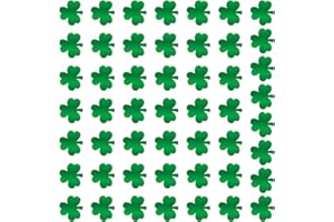 Pack Of 50 Shamrocks Sticker Plant Decal Paper Texture For Irish Day And Irish Holiday Party Decors Shamrock Decorations