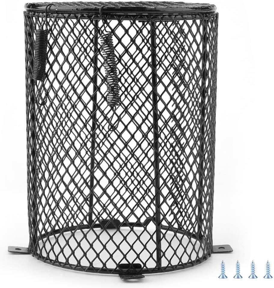 Reptile Lamp Cover, Reptile Anti-Scald Lampshade Ceramic Heating Lamp Holder for Spiders Scorpions Lizards(Cylinder) - Image 3