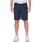PGA Tour Men's Double Pleat Golf Short with Active Waistband, 9" Inseam