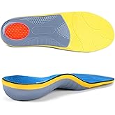 Arch Support Inserts for Plantar Fasciitis Shoe Insoles for Men Women Orthotics Relief of Flat Feet Arch Heel Pain Fatigue (Men 7-7 1/2 | Women 9-9 1/2-(260mm),Blue)
