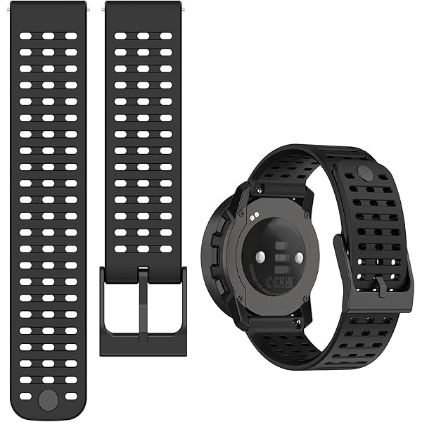 CZhkg Silicone Modèle De Football Bracelet Pour Suunto Race/Race S Strap, Réglable Armband Wristband Libération Rapide Bracelet De Montre Sangle Pour Suunto Race S/Suunto Race (bleu Blanc