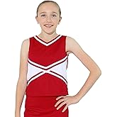 Danzcue Girls 2-Color Kick Sweetheart Cheerleaders Uniform Shell Top