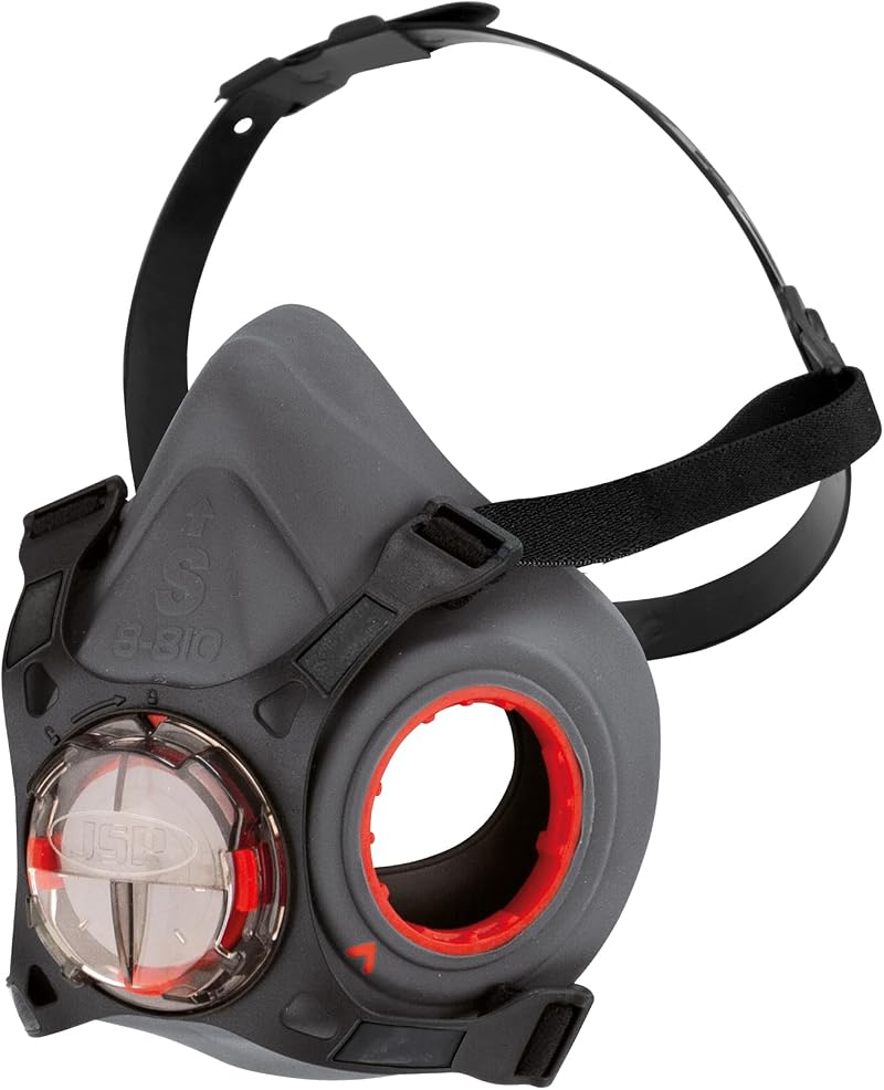 JSP Force8 Half Mask Small with PressToCheck P3 R D Filters (Sold Separately)