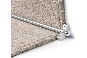 STAIRRODS UK Jubilee Stair Rod Collection - Add a timeless beauty to your staircase (Chrome, 35 Inch)