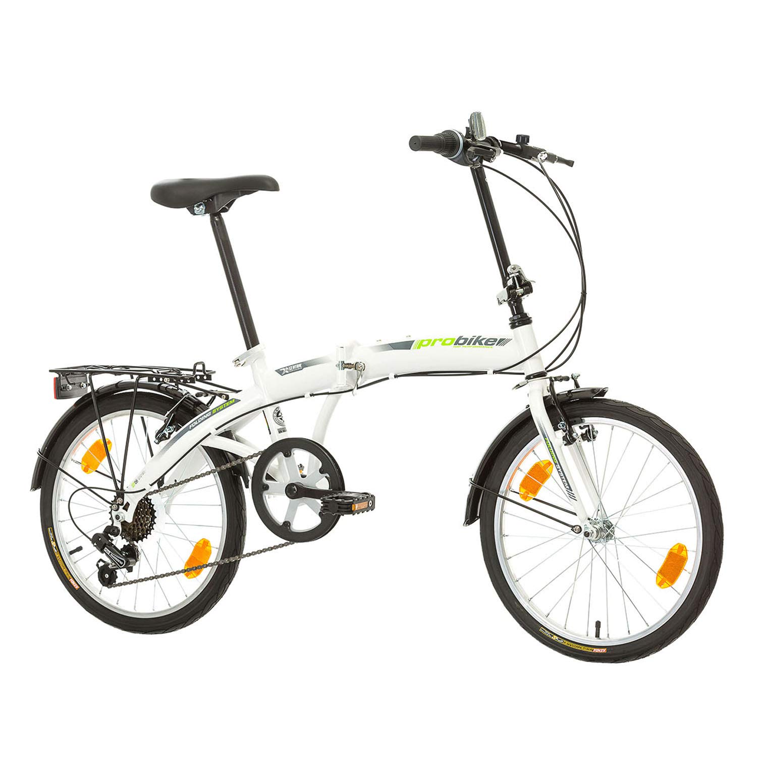 Multibrand Bianco Verde Unisex 6 velocità PROBIKE Folding 20 City Bike  Pieghevole 20 Pollici 310 mm Shimano Anteriore e Posteriore Mudgard  Ciclismo Sport e tempo libero amiralebsatte.com