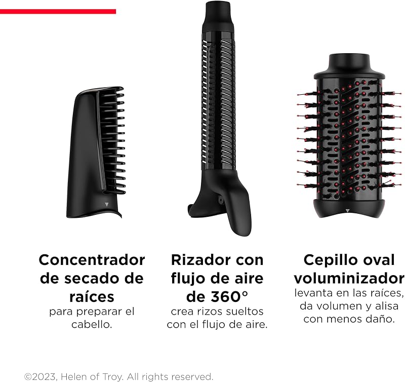Revlon multi styler de secagem única em uma etapa - secador de ferramentas 3 em 1, cabeça removível, secador, modelador e modelador de cachos, rvdr5333