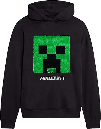 Minecraft Sudadera con Capucha para Niños, Sudaderas Adolescentes Niño,  Suéter Manga Larga Hoodie de Lentejuelas Reversibles con Motivo de Creeper,  Pullover Niño Jogging Top De Algodón (9/10 años): Amazon.es: Ropa