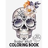 Sugar Skull Coloring Book: Intricate Gothic Skull Designs for Adults and Teens