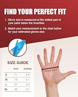 Merrimen Gloves Disposable Vinyl Powder Free Blue Large Box of 100 view 3