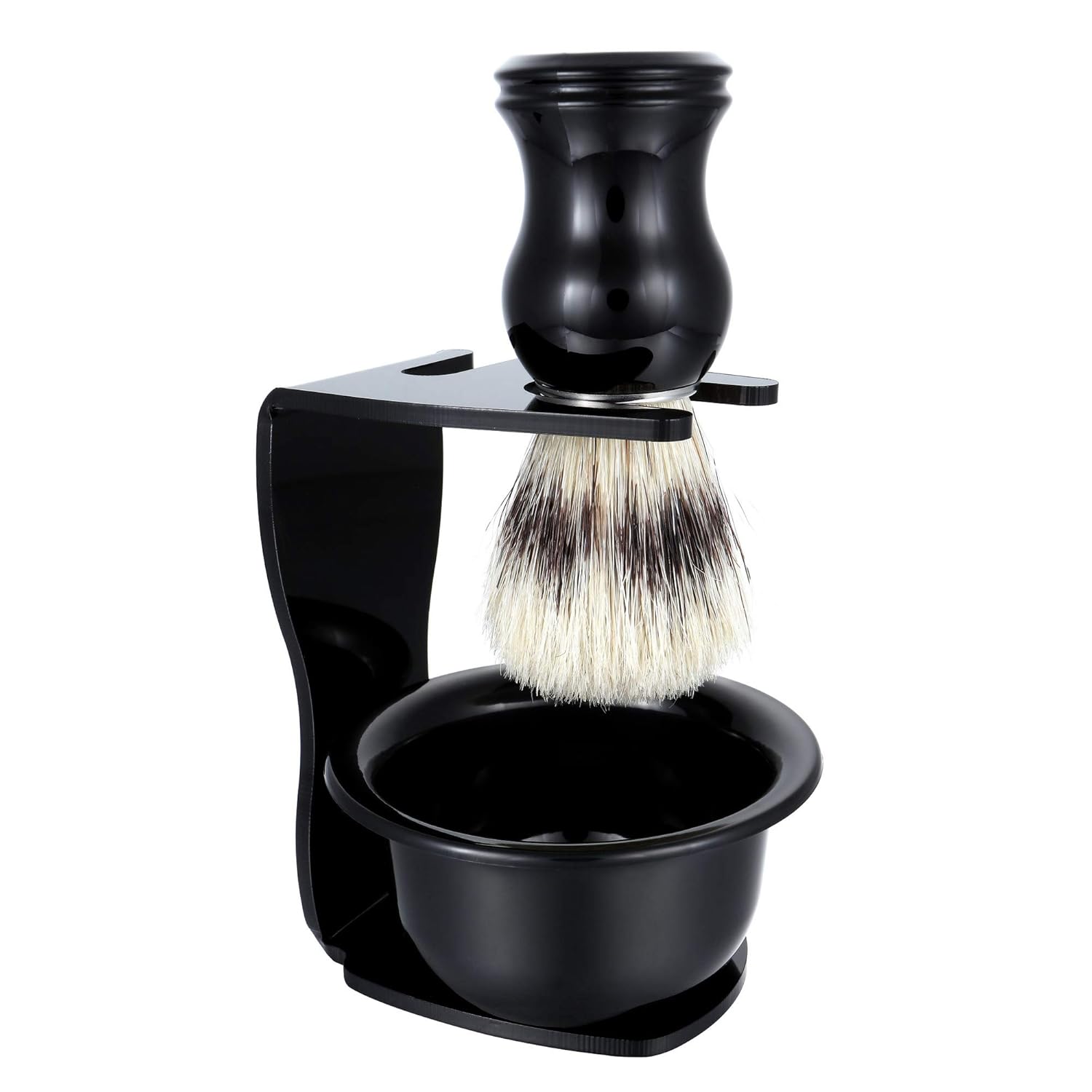 Aethland Mens Shaving Brush Set, Badger Hair Brush with