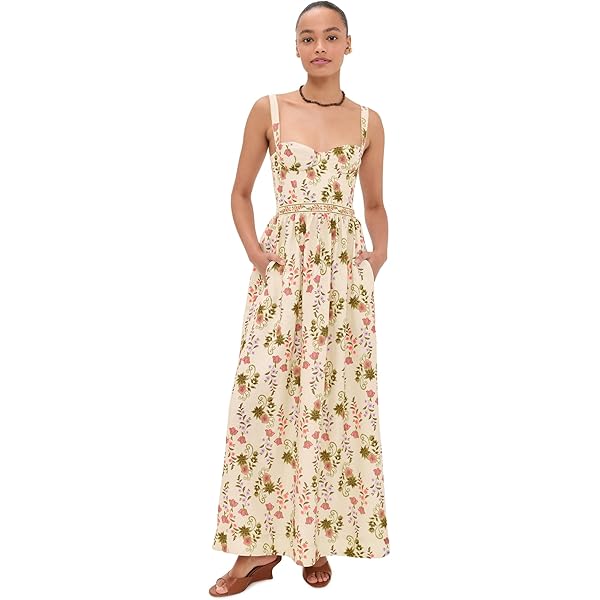 alice + olivia Women's Minka Tie Front Maxi Dress with Tassels, Serenade  Dark Cherry, 2 at Amazon Women's Clothing store