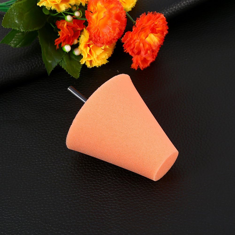 Qiilu Wheel Polishing Cone Pad, 1PCS Foam Polishing Cone Shaped Buffing Pads for Wheels - Use with Power Drill - Image 4