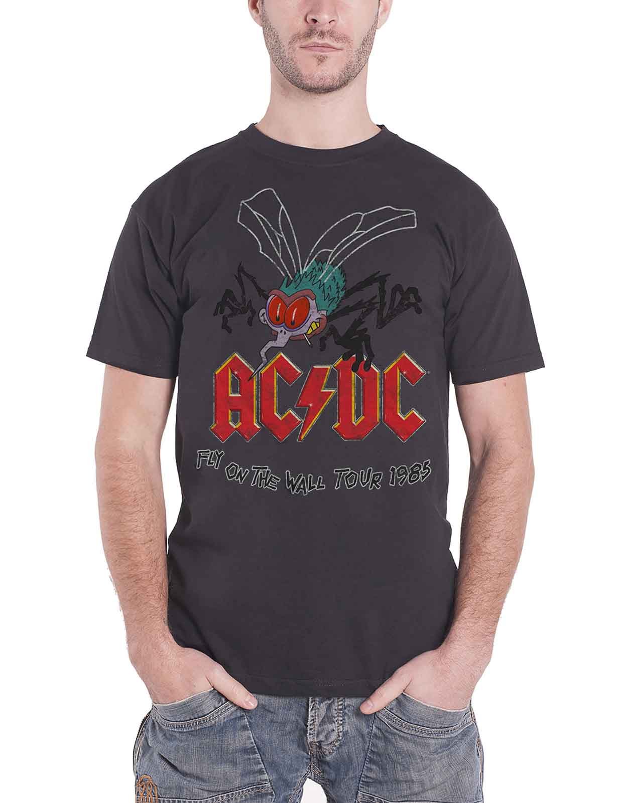 ac dc fly on the wall tour t shirt