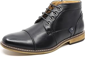 Metrocharm MC146 Men's Cap Toe Formal Dress Casual Oxford Ankle Boot