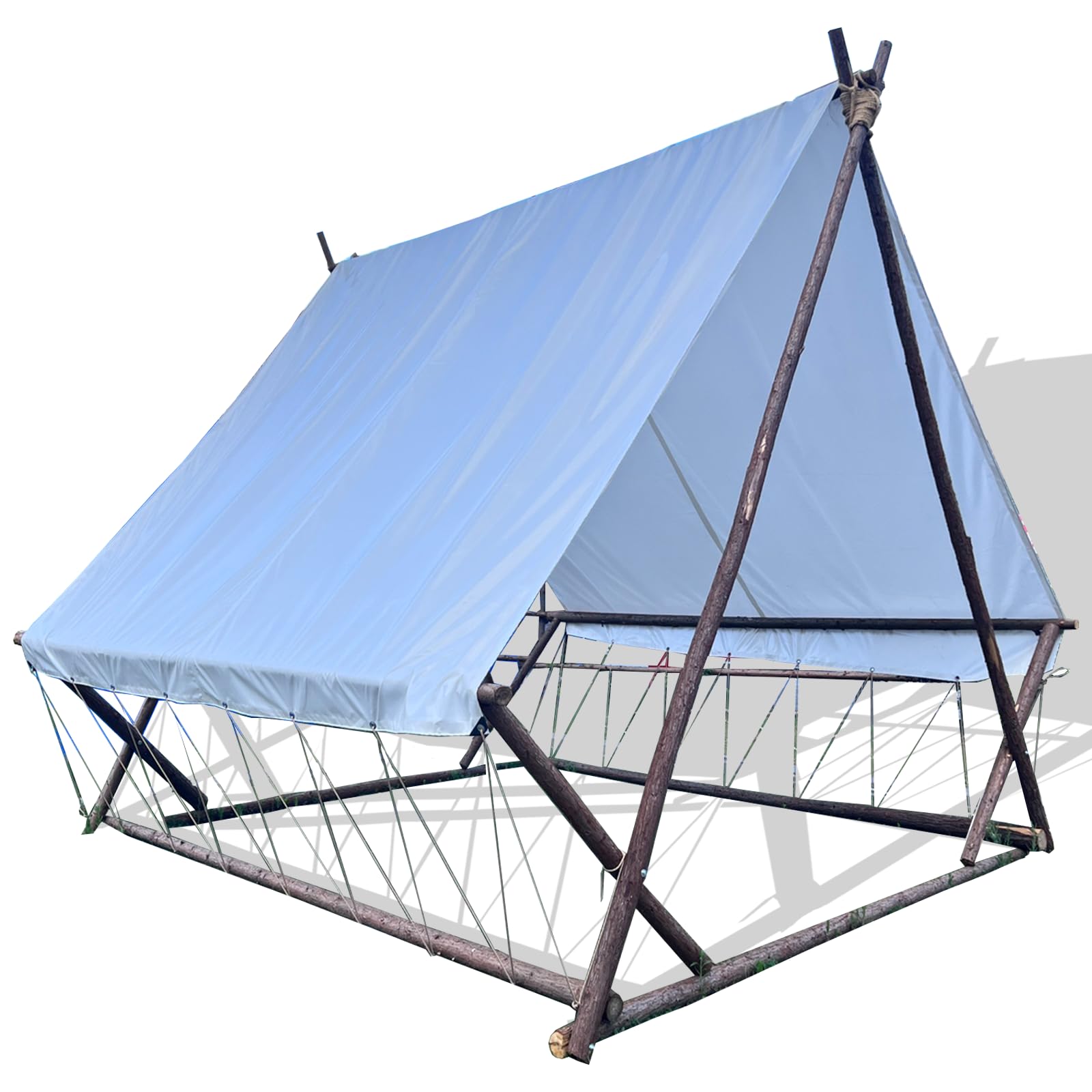 Jianyana Tarpaulin Waterproof Heavy Duty, 440G/M² Pvc Large Tarpaulin Waterproof Heavy Duty With Reinforced Grommets,White(2×2m)