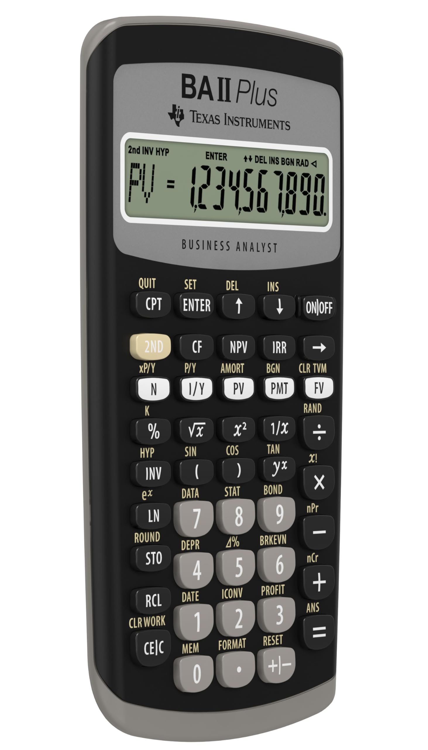Texas Instruments BA II Plus Financial Calculator, Black Medium