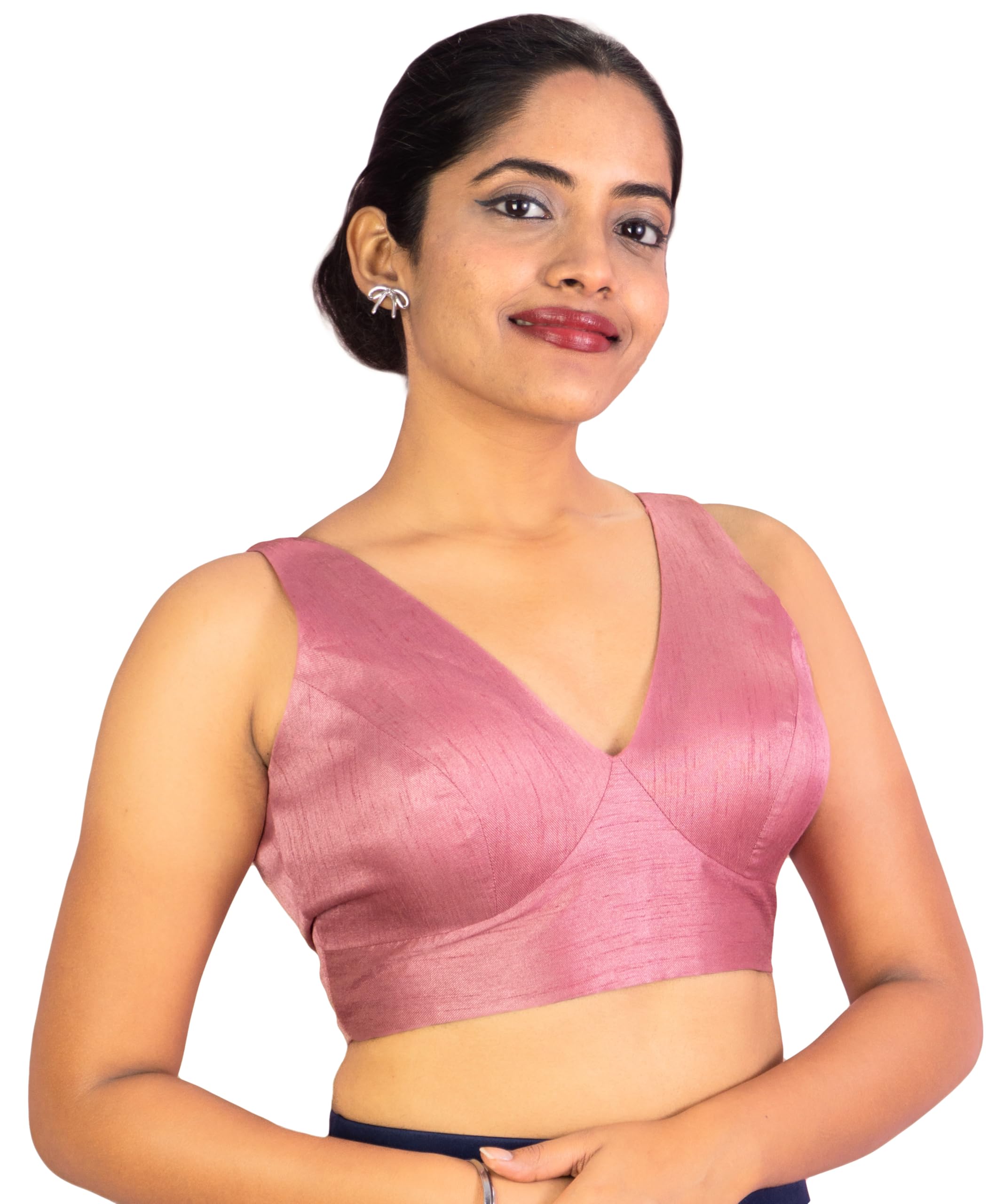 FIGURE'S DESIGNER Women's Dupion Raw Silk