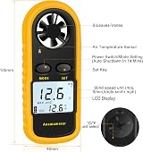 RUZIZAO Handheld Anemometer Digital Wind Speed Meter with Backlit LCD view 6