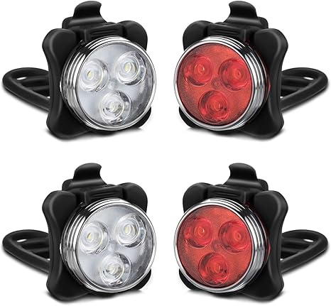 ascher rechargeable led bike lights