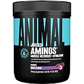 Animal Juiced Amino Acids - BCAA Powder EAA Matrix Plus Hydration with Electrolytes and Sea Salt Anytime Recovery and Improved Performance, Grape Flavor, 30 Servings