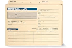 ComplyRight 1-Part Personnel Folder, 25/Pack (A222)