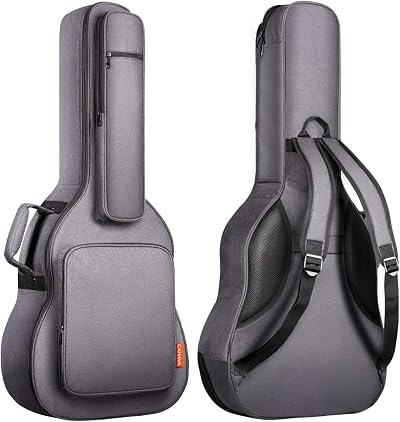 CAHAYA Guitar Case 18mm Padding Deluxe Gig Bag 40 41 42 Inch Grey CY0176