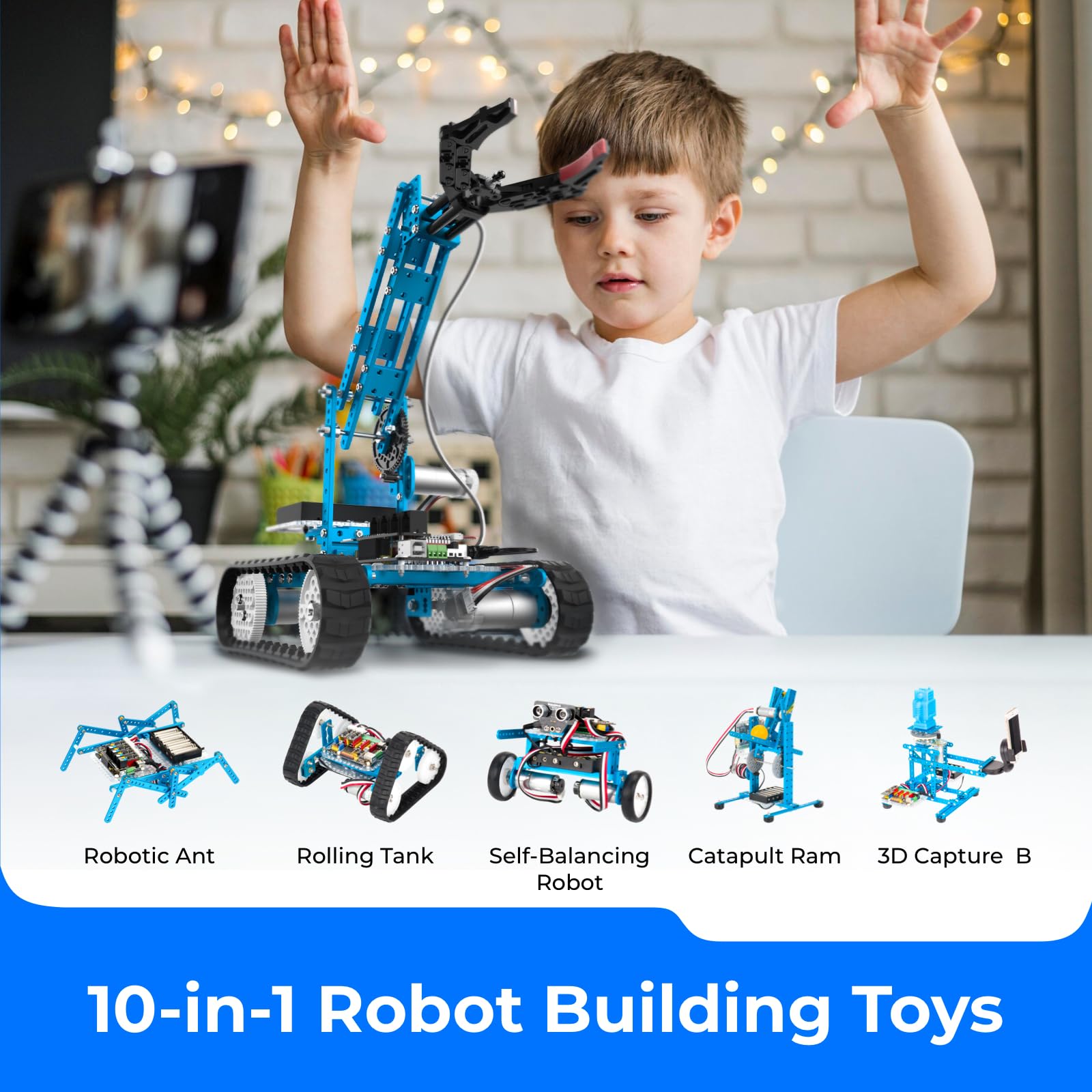 Makeblock mBot Ultimate 10 in 1 Robot Building Toys, Robotics Kit App