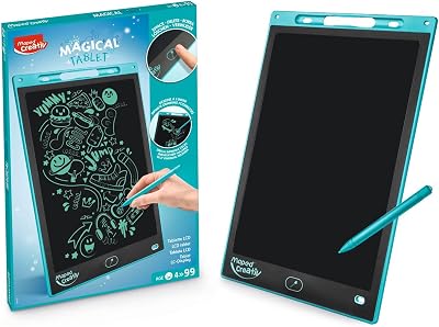 Creativ - Magical Board Maxi - Tablette de Dessin LCD avec Écran 12 Pouces Plus Stylet - Légère et Facile à Transporter Dessin Effaçables à l'Infini - Loisir Créatif dès 4 Ans