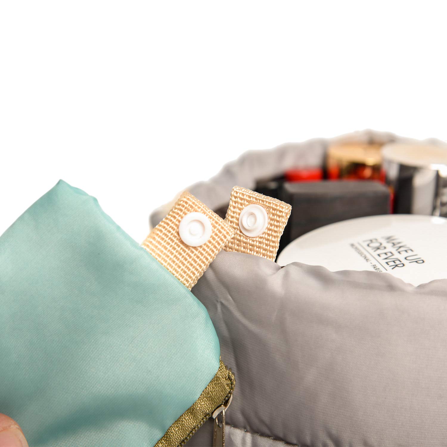 Charyeah Makeup Beauty Handy Bag Travel Cosmetic Case Brush Organizer Pouch Toiletry Kit Women Girls Storage Multifuncition Carry Bags Holder with Zipper : Beauty