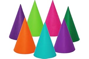 Fengek 7 Packs Gnome Hats, Felt Dwarf Hats for Unisex Adults Teens Elf Hat for Halloween Christmas Party Costume Supplies, Assorted Colors