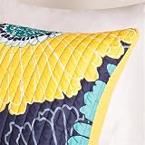 Mainstays Solid Blue 7 Piece Bed in a Bag Comforter Set with Sheets