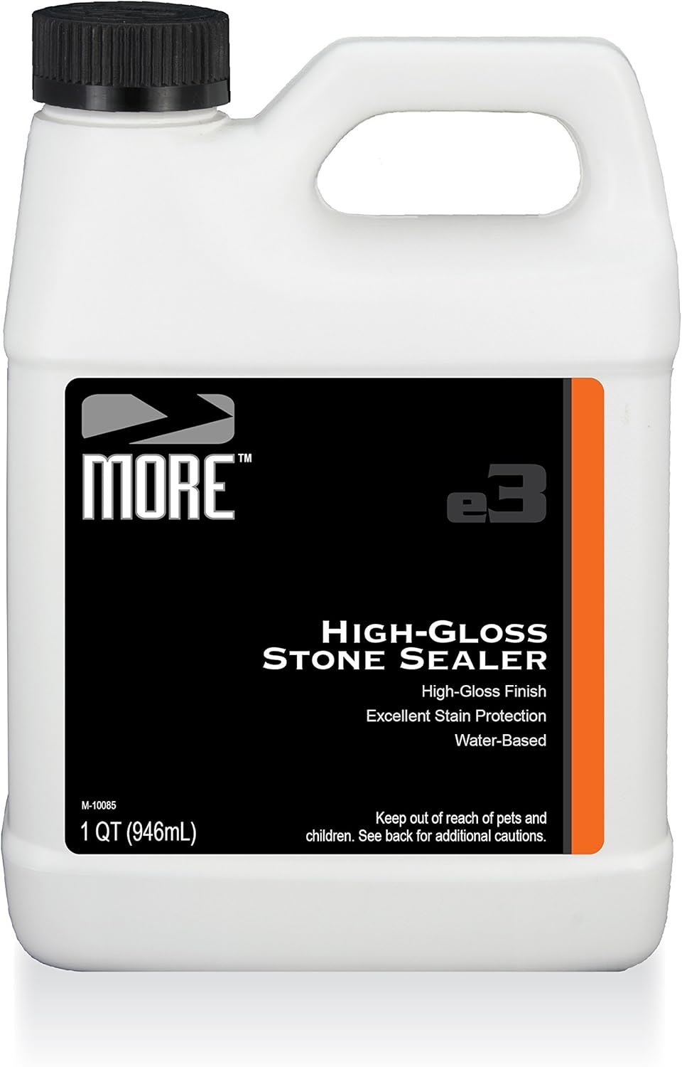 MORE High-Gloss Stone Sealer - Water Based Formula - Protection for Natural Stone and Tile Surfaces [Quart / 32 oz.]