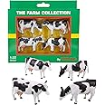 Toyland® Pack of 4-1:32 Scale Friesian Cattle Cows - The Farm Collection - Collectable Farmyard Animals