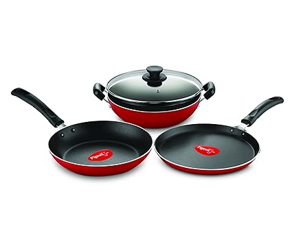 Pigeon Favourite Cookware Set - Aluminium - 4 Pieces - Red