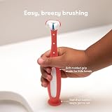 Frida Baby Toothhugger U-Shaped Toddler Toothbrush Pink 3-Sided Bristles view 6