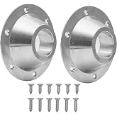 TonGass Aluminum RV Table and Floor Mounting Base, 2 Pack, Silver | RV Camper Metal Pedestal Table Base (Standard Size) with 12 Mounting Screws for Camper Trailer
