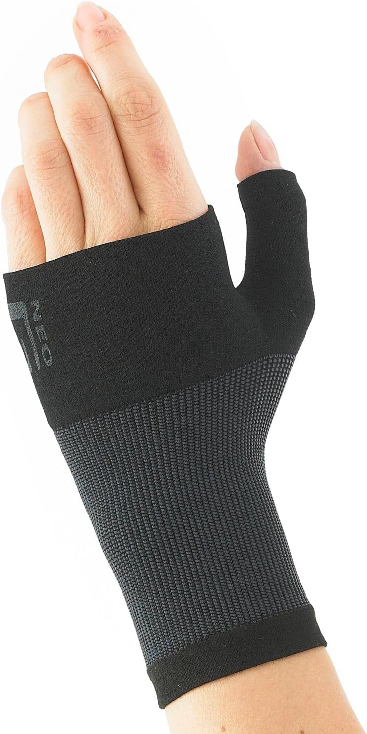 Neo G Wrist and Thumb Support - Ideal for Arthritis, Joint Pain, Tendonitis, Sprains, Hand Instability, Sports - Multi Zone Compression Sleeve - Airflow - Class 1 Medical Device - Medium - Black