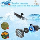 AMZtime Solar Fountain with 6 Nozzles Outdoor Water Feature view 8