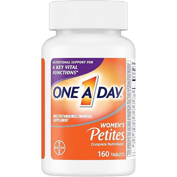 ONE A DAY WOMEN’S PETITES MULTIVITAMIN,SUPPLEMENT WITH VITAMIN A, C, D, E AND ZINC FOR IMMUNE HEALTH SUPPORT, B VITAMINS, BIOTIN, FOLATE (AS FOLIC ACID) & MORE,TABLET, 160 COUNT